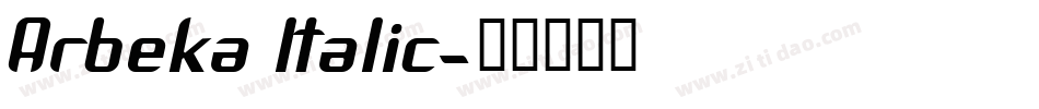 Arbeka Italic字体转换